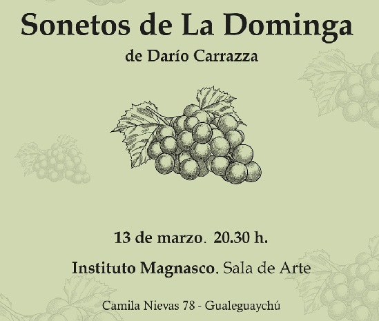 BEAT 991 Darío Carrazza presenta su libro “Sonetos de La Dominga” en el Instituto Magnasco