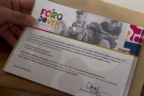 BEAT 991 Se cursaron invitaciones a colegios y jóvenes para participar del Foro Joven Gualeguaychú