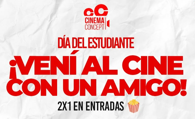 BEAT 991 Cinema Concept se suma al Día del Estudiante con un imperdible 2x1 en entradas
